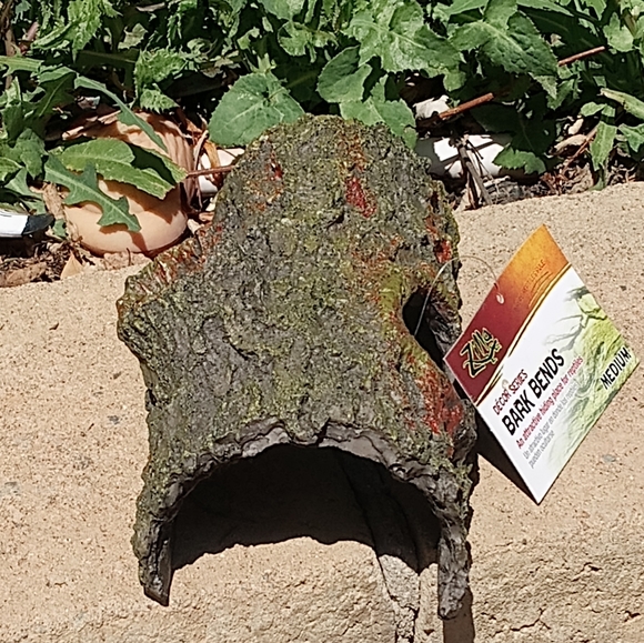 New! Zilla Bark Bends Medium Reptile Hide. - Picture 5 of 8